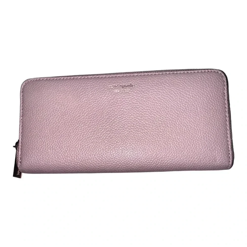 Kate Spade Long Zip Wallet Warm Pink Patent Leather